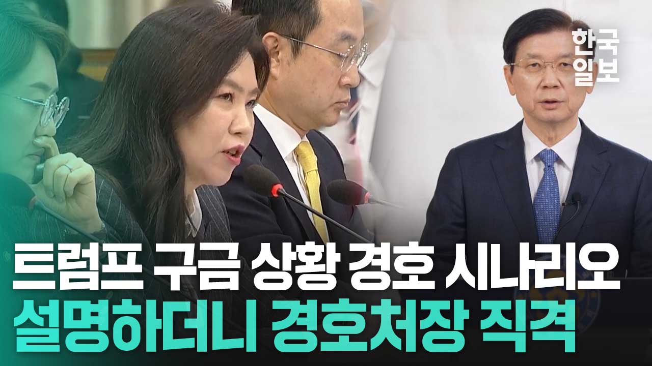 트럼프 구금 상황 경호 시나리오 예로 들더니 경호처 향한 강유정의 경고